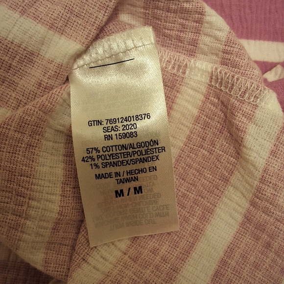 JB DIFFUSION, NWOT, Woman's Lavendar Striped Top - Picture 7 of 7